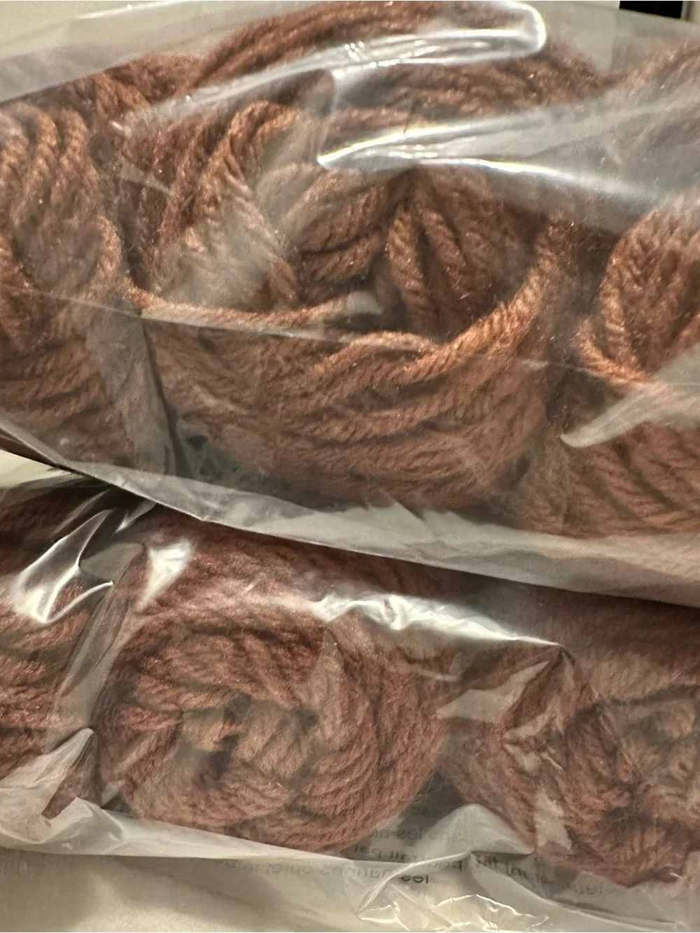Vonnel Love Knit Luxury Knitting Yarn, Taupe Acrylic 4-Ply 6 Skein Lot TM747